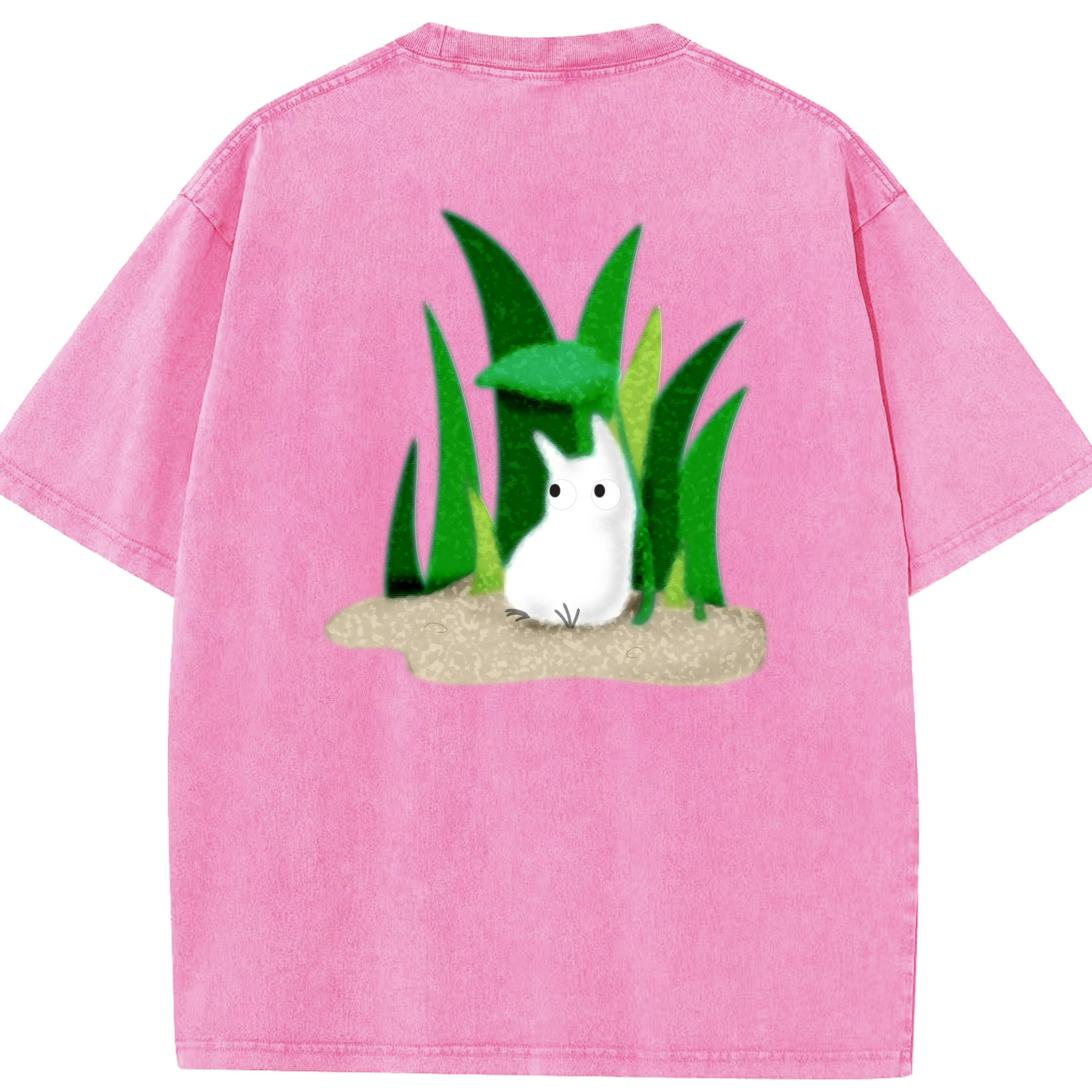 （画像用） となりのトトロ 草壁メイ 草壁サツキ My Neighbor Totoro Satsuki Kusakabe Mei Kusakabe 綿100% ヴィンテージ風 半袖Tシャツ（背面プリント）